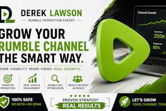 do organic rumble video promotion channel promotion