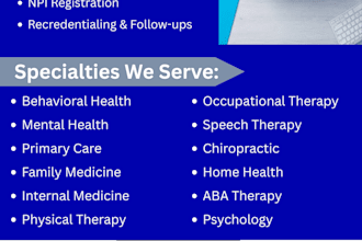 help with npi, caqh, credentialing and insurance enrollment