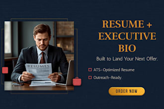 write your resume, CV and executive bio to land your next offer