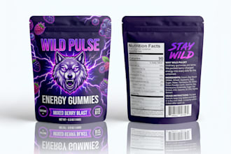 design premium stand up pouch packaging