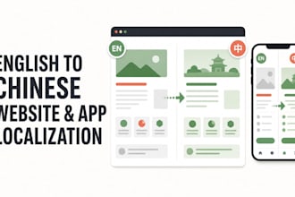 localize your website or app from english to chinese