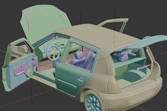 create a custom 3d printable vehicle model