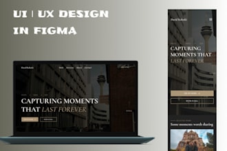 design a modern website UI in figma