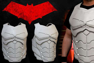 design custom 3d printable cosplay armor, helmet, mask, weapon, pepakura for stl