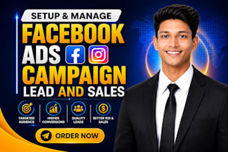 setup and manage meta ads marketing campaigns meta ads manager and facebook ads