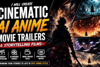 create cinematic ai anime films, movie trailers, and story scenes