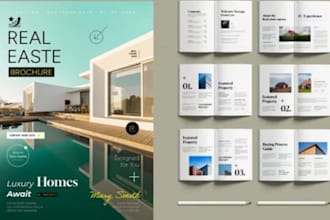 design italian real estate property brochure booklet brand marketing flyer kit
