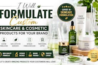 formulate professional skincare, cosmetic, and personal care products