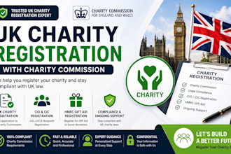 register uk charity cio cic with charity commission compliance, nonprofit uk ltd