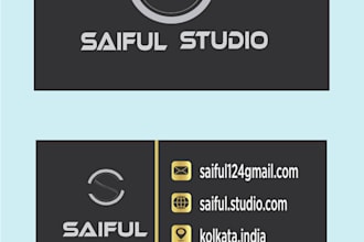 design a modern business card and visiting card