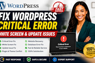 fix wordpress critical error wordpress update fix white screen
