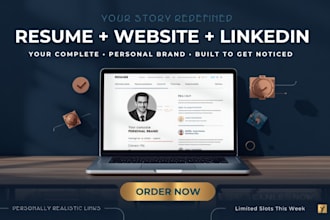 produce a tailored ats resume, CV, build portfolio website and optimize linkedin