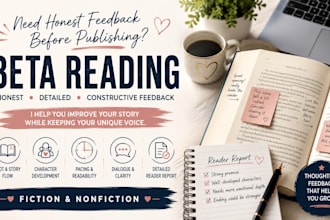 farei a leitura do seu livro e fornecerei feedback honesto