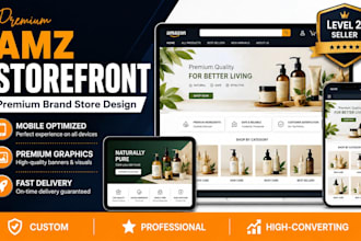 design a premium amazon storefront, brand store and store setup