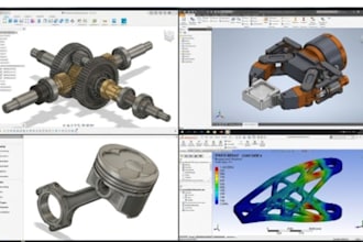 do 3d cad model, parametric mechanical product design, inventor and fusion 360