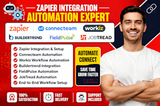 zapier integration connecteam workiz buildertrend fieldpulse jobtread automation