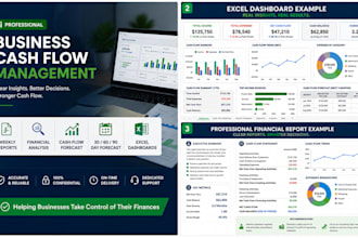create a professional business cash flow report