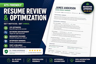 review, rewrite, and optimize your ats resume for recruiters