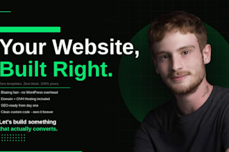 build your brochure website hosting and domain included