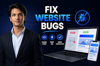 fix HTML CSS javascript react or tailwind CSS bugs