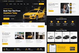taxi booking website, ride sharing, cab booking and transportation website