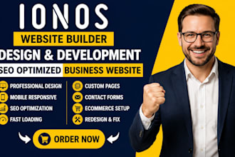 ionos website builder design development SEO optimized ionos business website