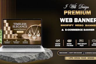 design web banner, ecommerce banner and shopify banner
