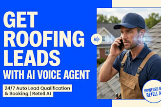 generate roofing ai voice agent leads, roofers leads with retell ai voice agent