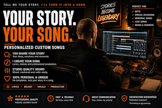 create a personalized custom song for your special story