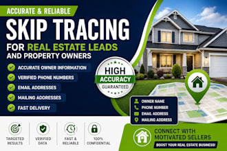 do accurate skip tracing for real estate leads and property owners