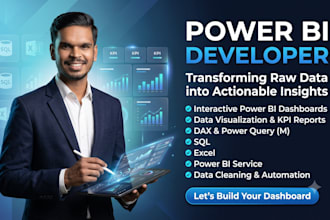 build custom power bi dashboard and data analytics