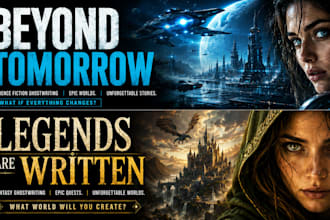 be your scifi and fantasy ghostwriter for novels