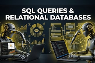 write sql queries and design relational databases