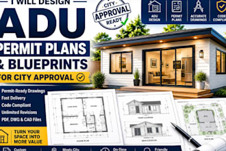 design adu permit plans and blueprints for city approval