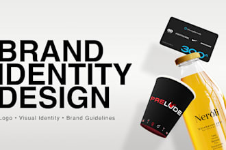 create a professional brand identity and visual style