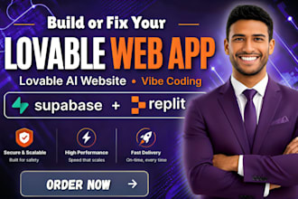 build lovable web app development lovable bug fixing supabase web app coding