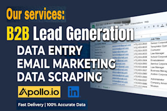 do targeted b2b lead generation, and email list building,