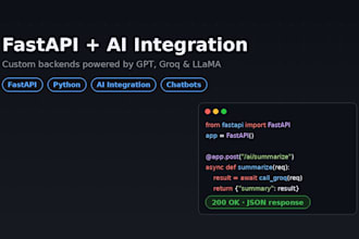 build a custom ai chatbot using fastapi and groq