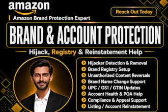handle amazon brand registry, hijackers, compliance and reinstatement