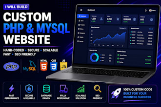 build a custom PHP mysql website from scratch