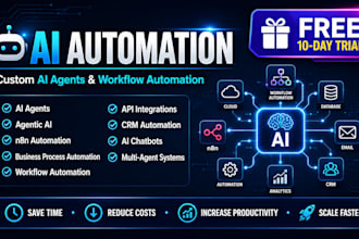 build ai agents and n8n automation for your business, 10 days free trial