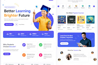 create kids learning website, daycare, childcare, kindergarten website