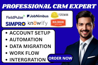 setup contractor foreman jobnimbus workflow buildbook fieldpulse knowify simpro