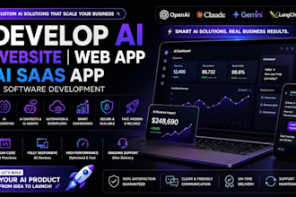 develop ai website, ai web application, ai saas app, ai software development