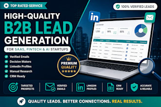 do b2b lead generation for saas, fintech and ai startups