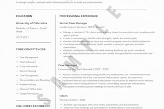 create resumes and cover letters