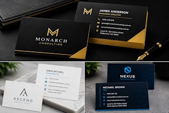 design a professional business card and logo
