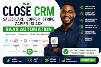 close crm salesflare copper stripe zapier slack saas automation