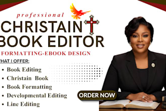 do christian book editing, proofreading, and formatting