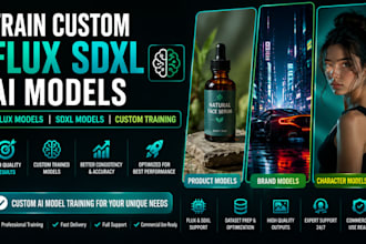 train a custom flux sdxl lora model for products, brands and ai image generation